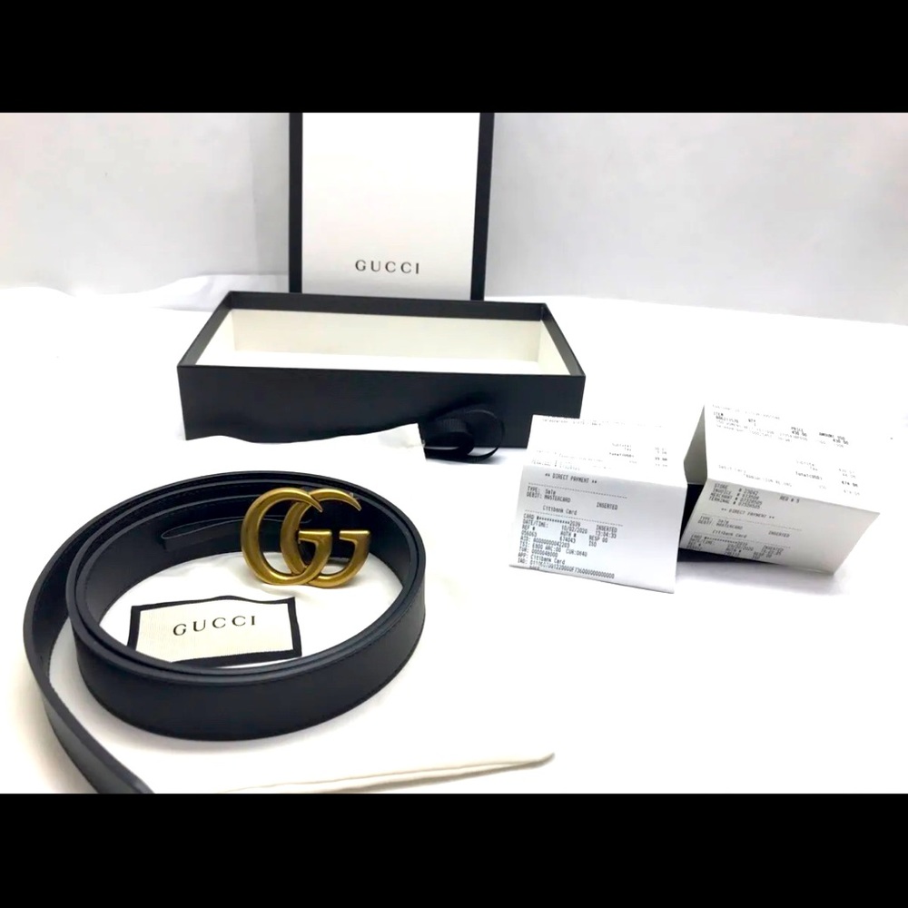 Authentic Gucci Leather Belt Size 105